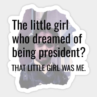 That Little Girl Was Me Kamala Harris Presidential Dream 2020 Quote Gifts Sticker